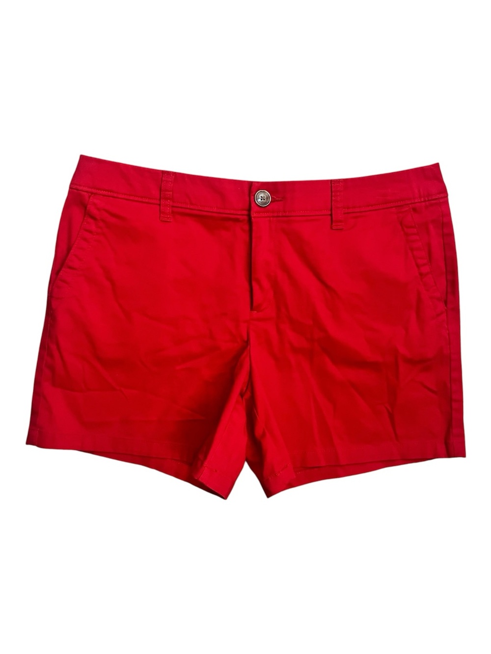 Liz Claiborne Classic Shorts Red Cotton Size 10